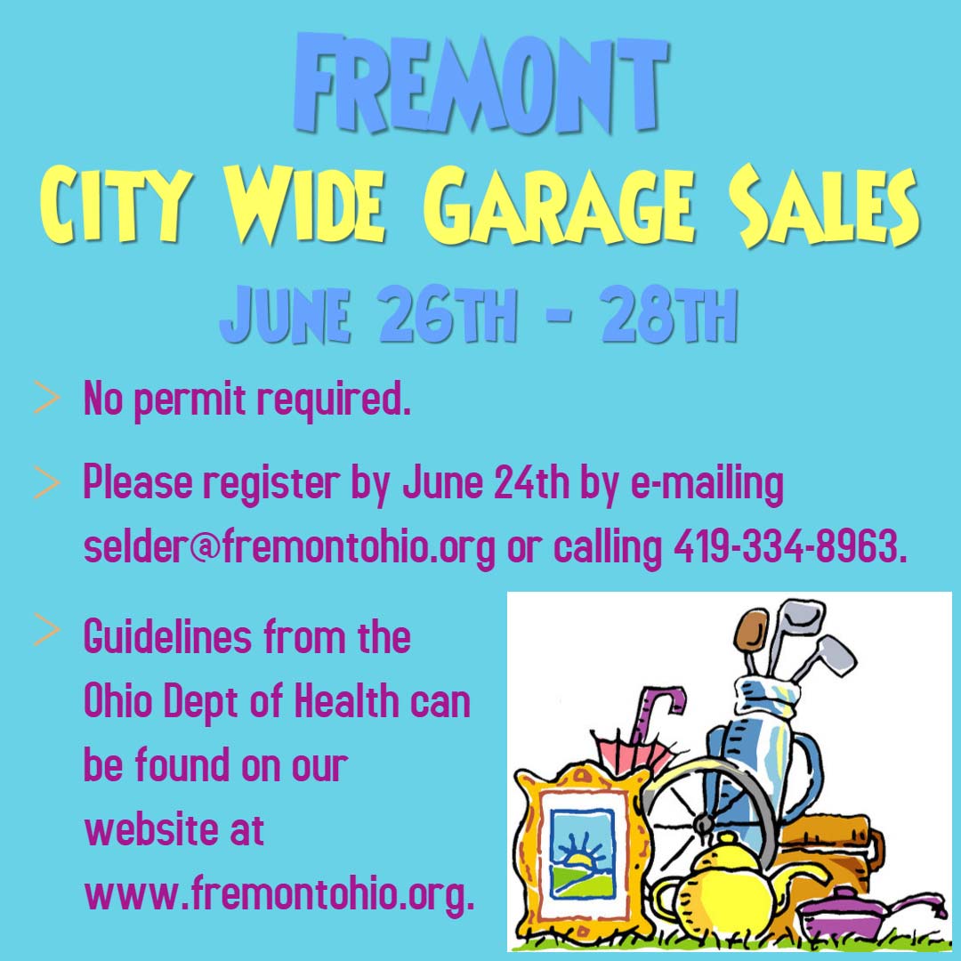 City Wide Garage Sale The City of Fremont Ohio