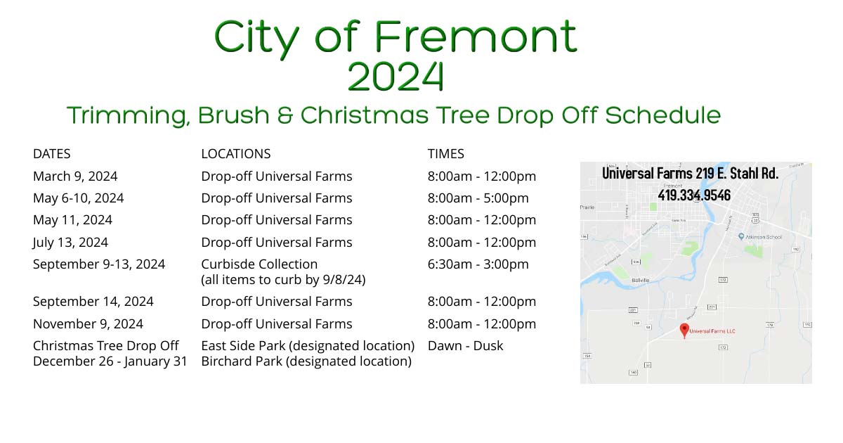 2024 brush drop off schedule